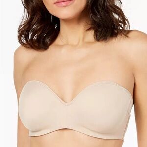 Bali Strapless One Smooth U Side & Back Smoothing Shaping Underwire Bra 40C